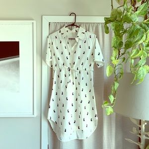 Shirt Dress with Cinch Waist